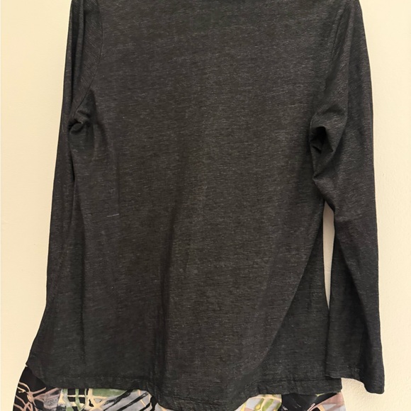 Parsley & Sage Layered Button Front Top Boho Artsy Print Size M - Picture 2 of 4